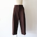 nonnotte " Draping Crotch Box Pleats Trousers (Original Geometric Brown Top)"