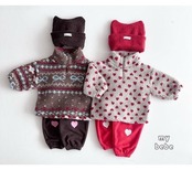 韓国子供服 / 26winter / my bebe / ボアアノラック / キッズ / 冬服 *XS~XL*