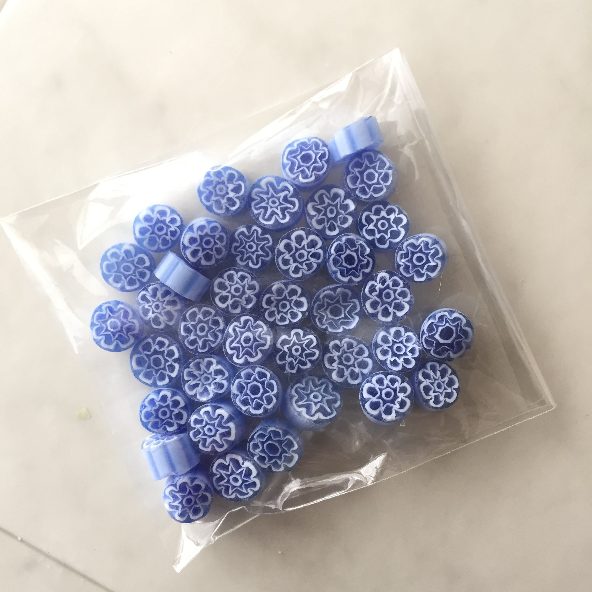 ミルフィオリ Hyacinth Blue 8～10㎜  30g