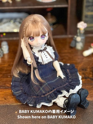 『受注 Pre-order』 1/6TinyFox / BABY KUMAKO【 プチ・プリンセスドレス（チェック柄）】【Little Lady Dress (checkered)】