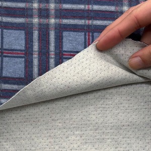 ★TC024◆1.4m◆ラスト1点コットン100%接結ニット生地◆チェック調カラフル