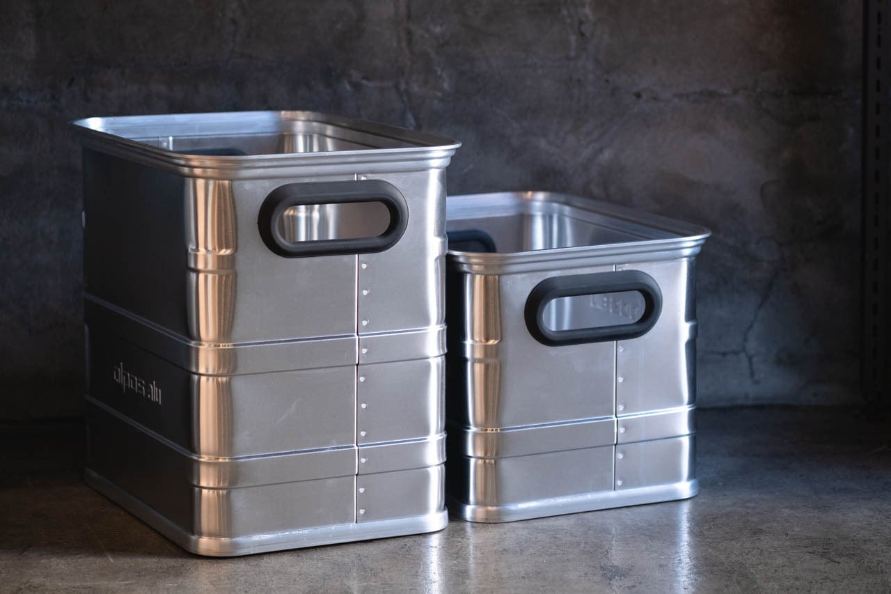 ALPOS EURO_ALUMI CONTAINER OPEN TOP - XS | KUHONJI GENERAL STORE