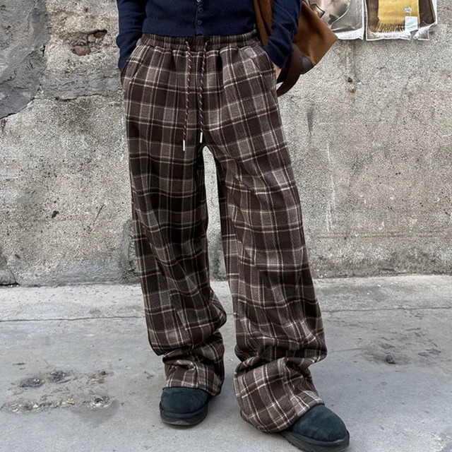 レトロタータンリラックスパンツ 2col R00705