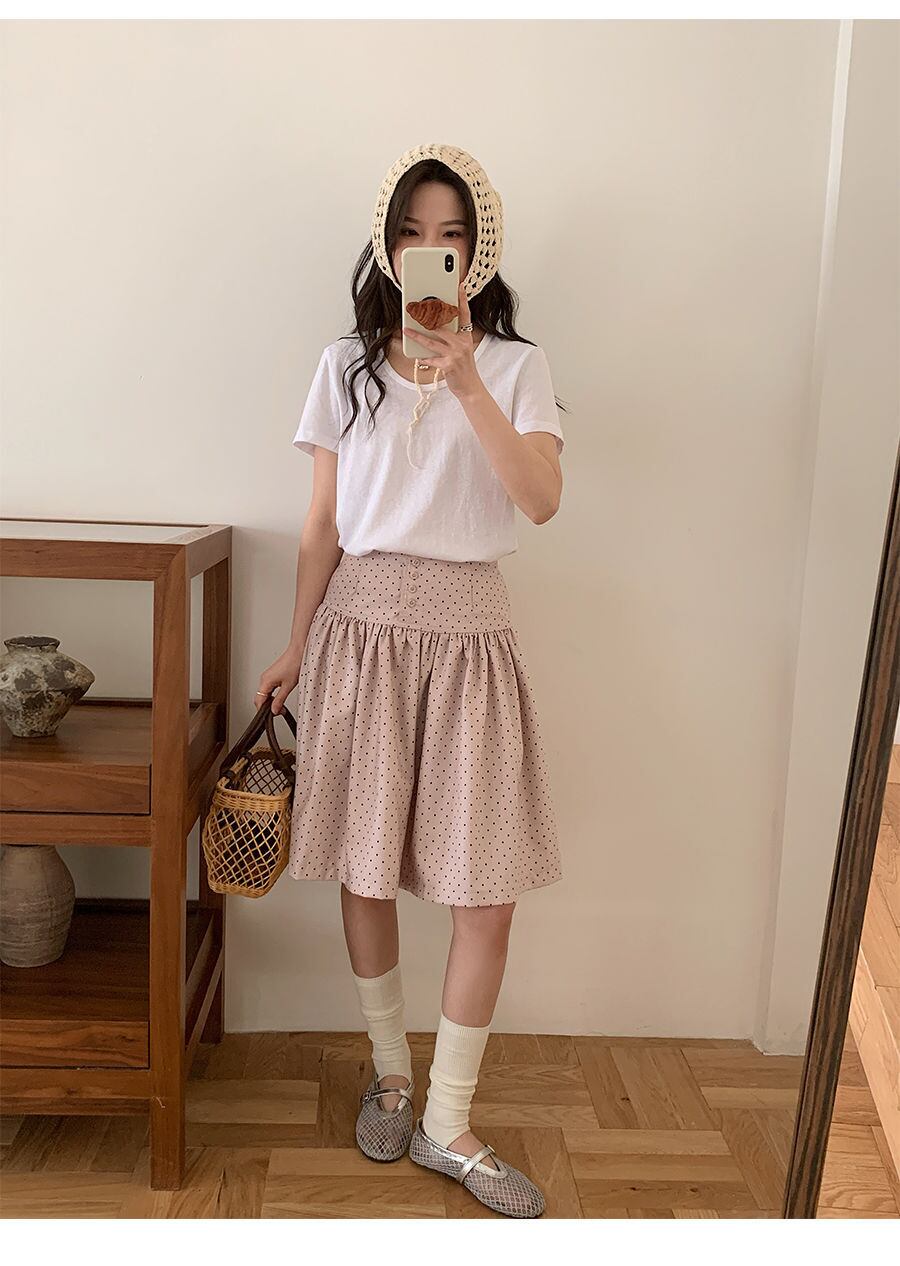 kimamani スカートウィッチ ホットトイズ ボトムス】ドット柄フレンチスカート | NovemBirth
