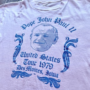 70s Pop Jhon Paul Ⅱ  United States Tour T-Shirt