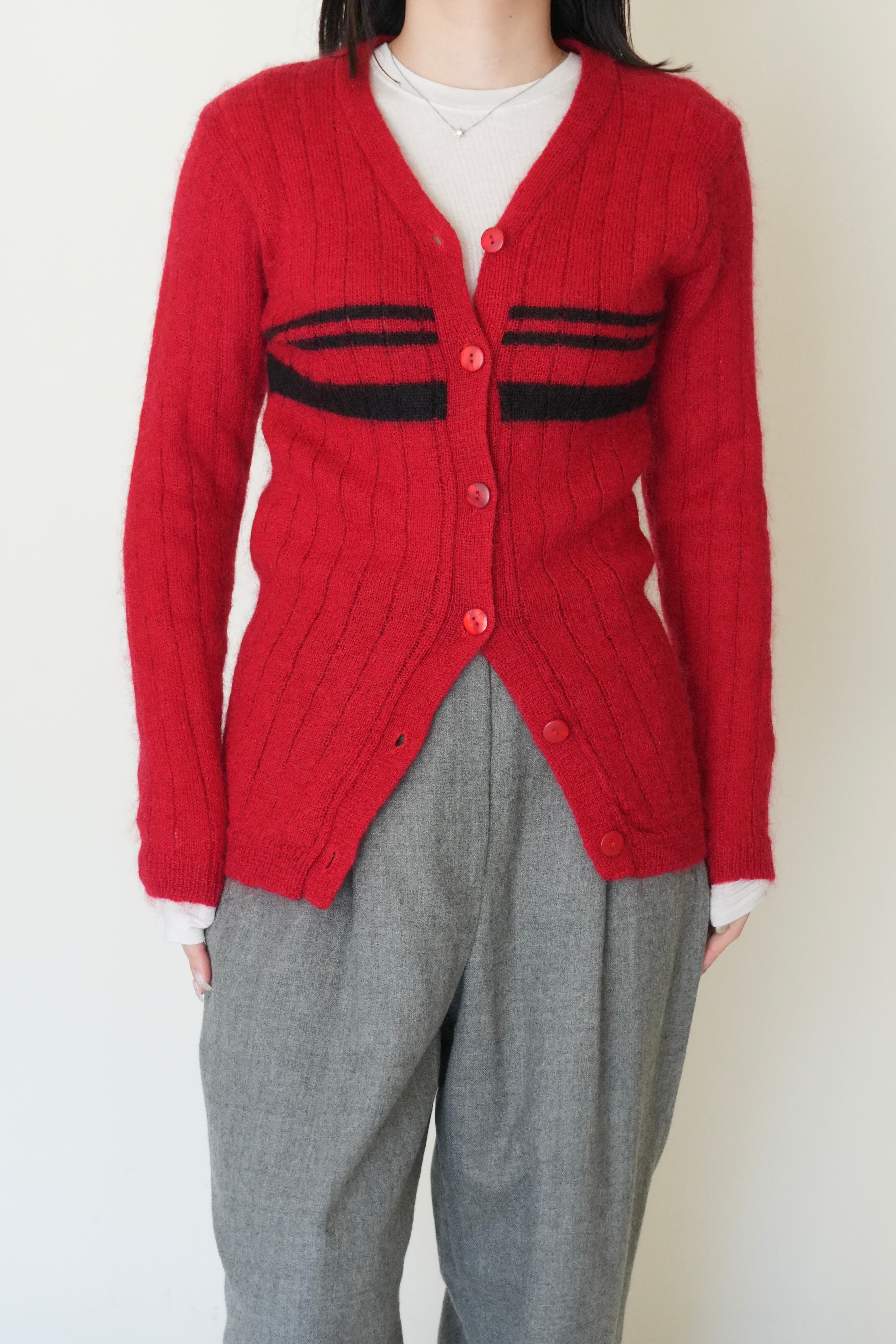 used knit cardigan