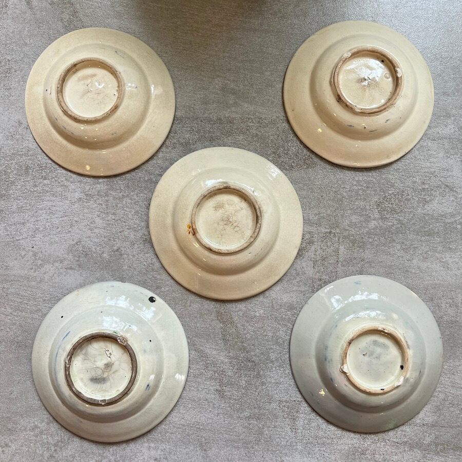 P633-5枚セット】 ベトナム 幻の陶器 ソンベ焼き ソンベ song be
