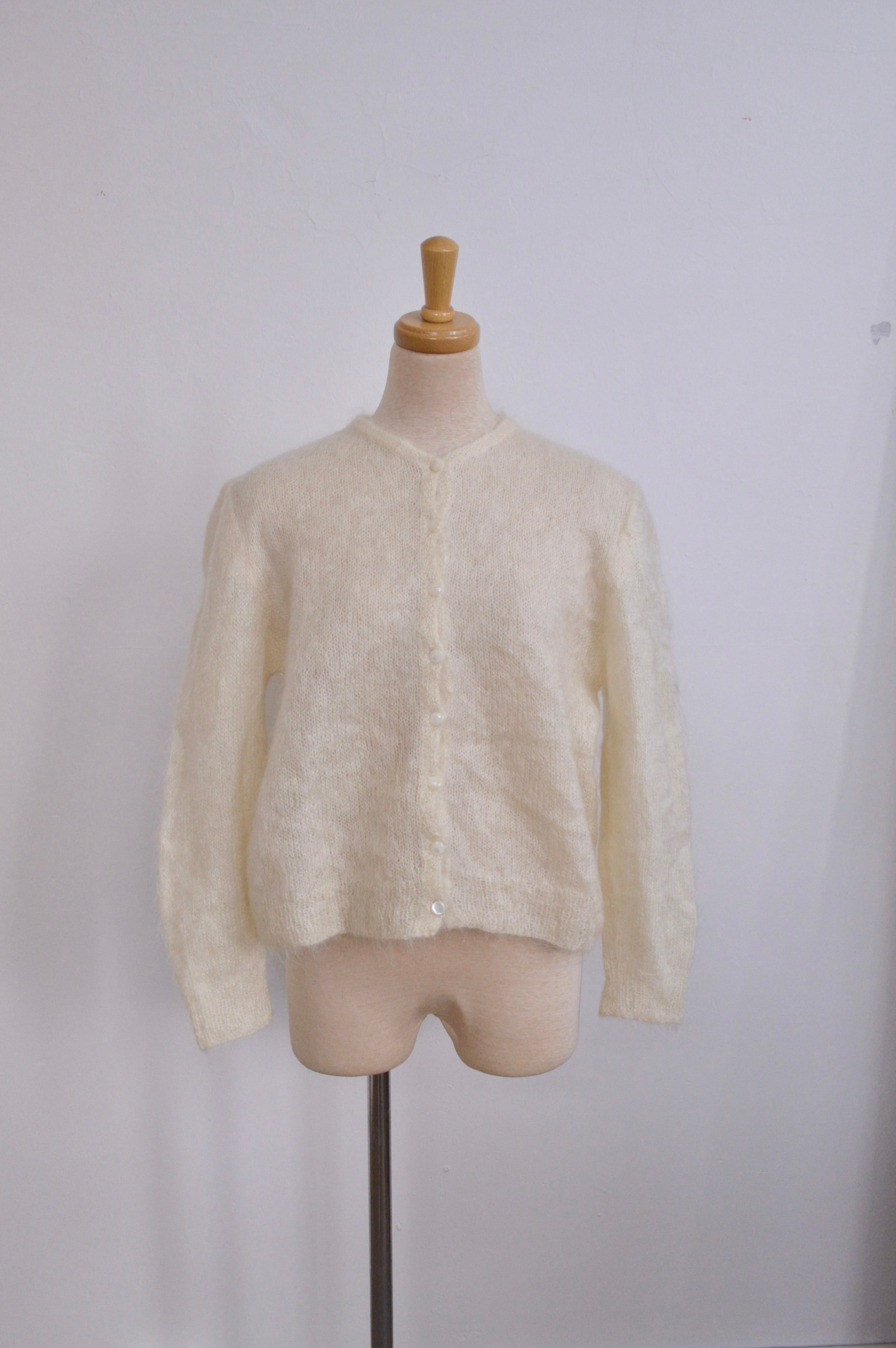 vintage モヘアカーディガン 0f76b4dcf534108c1c7615804f3101