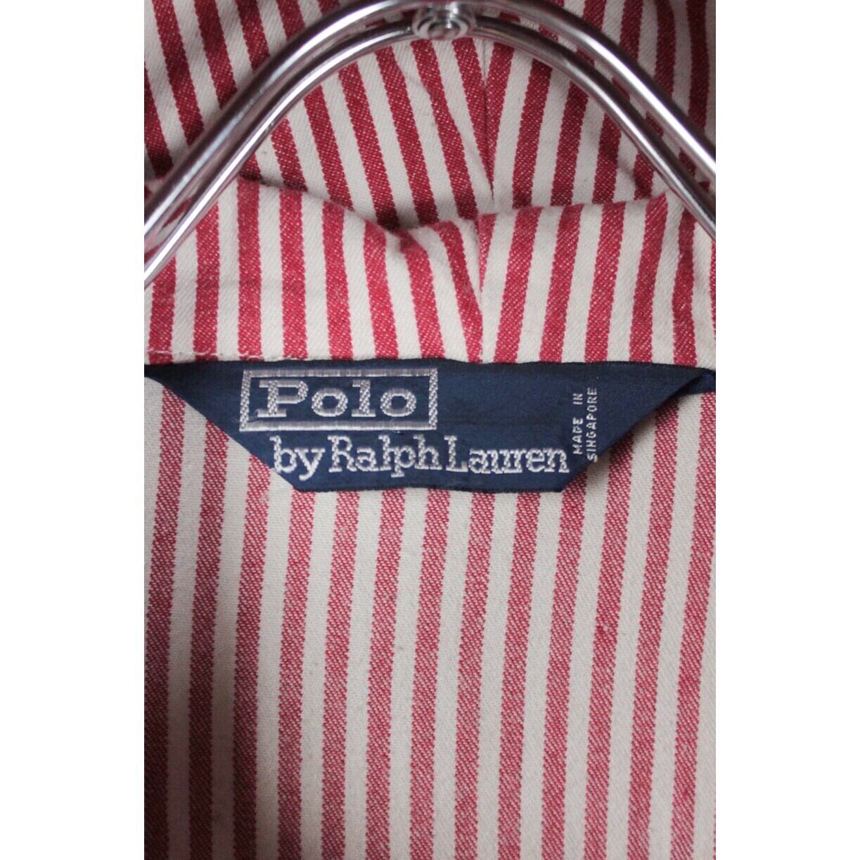 Polo By Ralph Lauren コットン ジップアップ ストライプパーカー 【FF