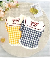 [即納] 【Ainoko】Summer check blouse Pet