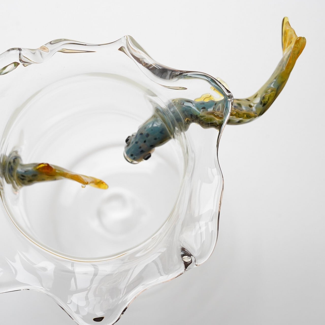 竹川久仁子】耐熱ガラス びわます花器T-36 | ろにせら ギャラリーと