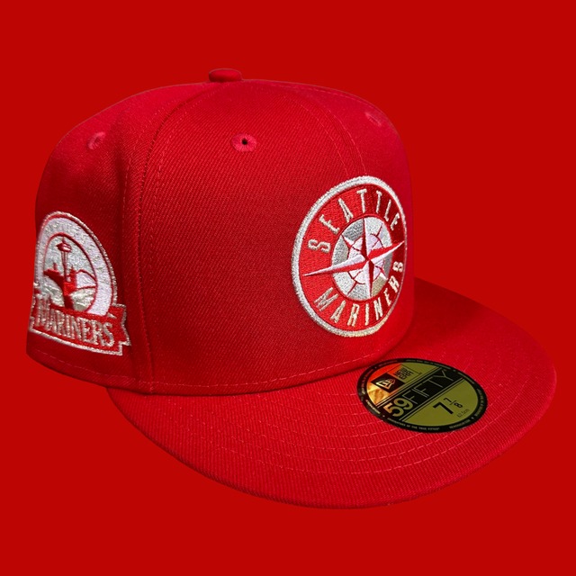 Seattle Mariners 30th Anniversary New Era 59Fifty Fitted / Red (Green Brim)