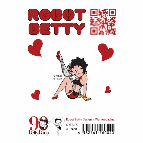 ROBOT BETTY（ロボットベティー）ステッカー「Ⅲ ラウンドガール」