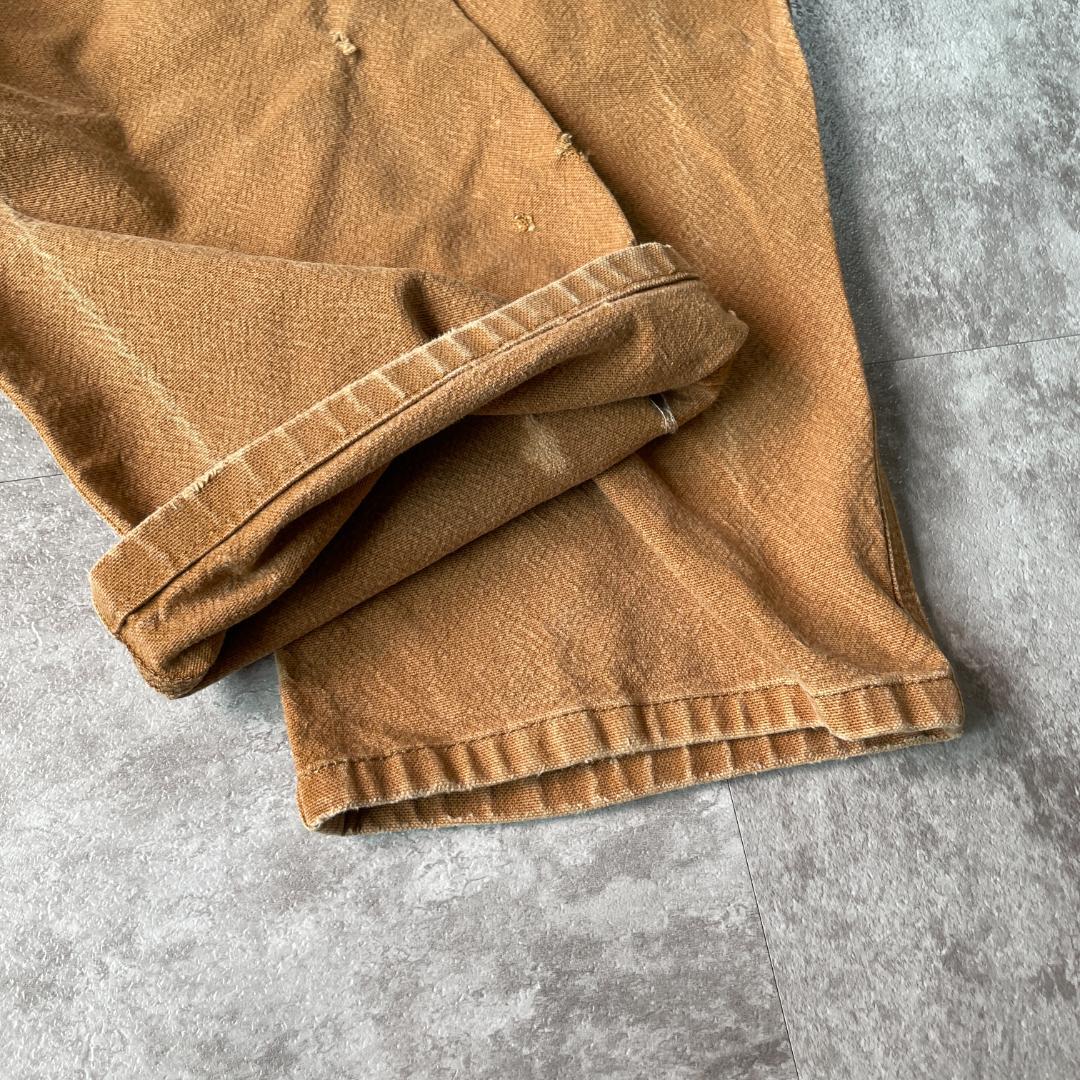 20s ブラウン ダブルニー カーハート Carhartt 32×34 | ib2