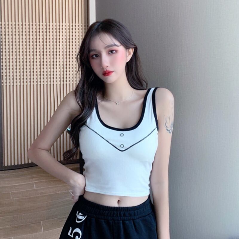 バックスタイルサマーノースリーブトップス 夏物 YY-ファッション76949593394