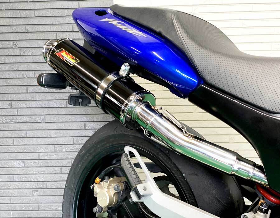 ホーネットバイクマフラー アリア Ti チタン スラッシュ type S-tops