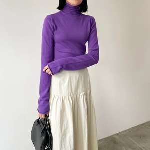 6color / ゆるハイネックニットプルオーバー