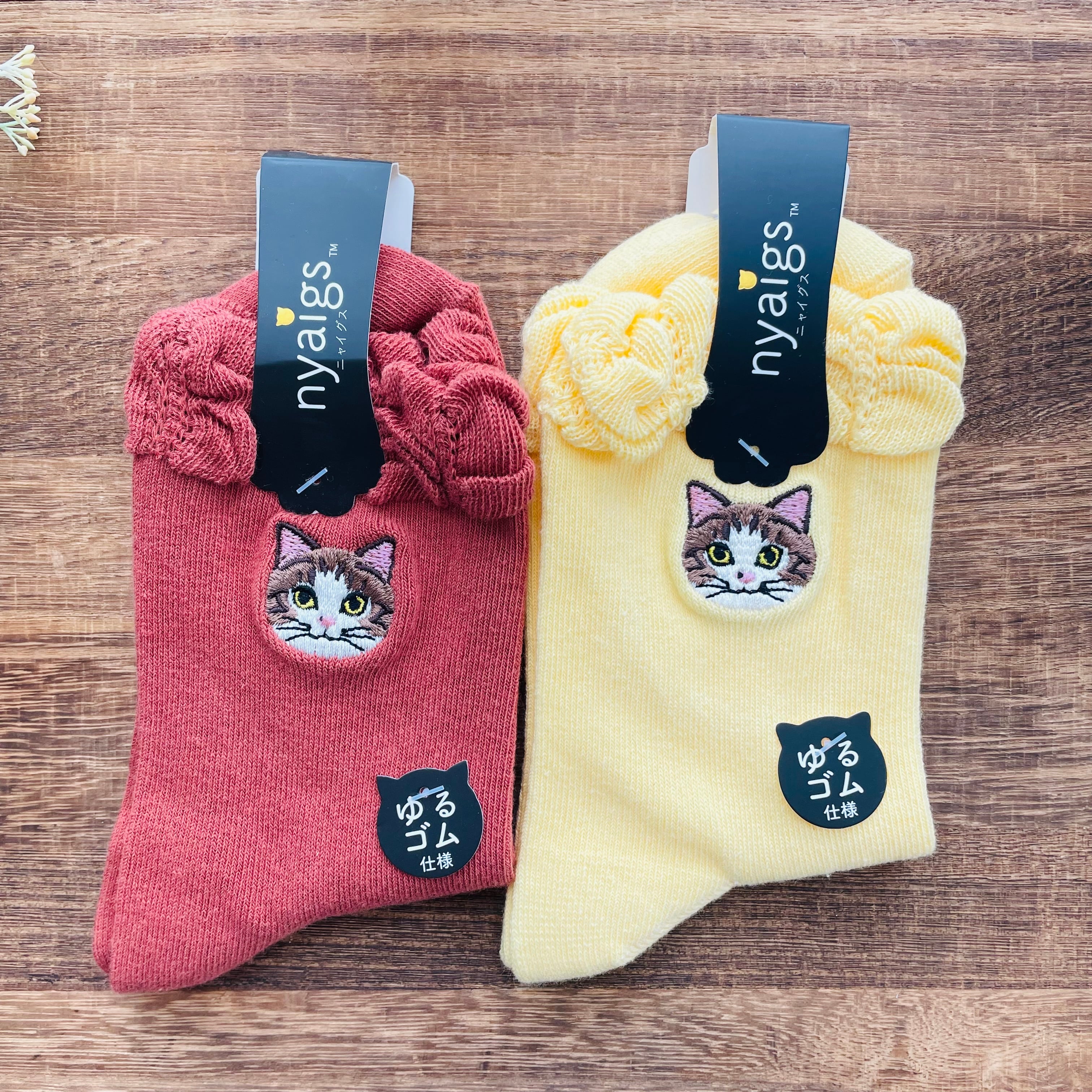 キジ白 靴下｜レディースソックス 猫 ねこ ネコ 猫雑貨 猫グッズ  かわいい  プレゼント ギフト 贈り物