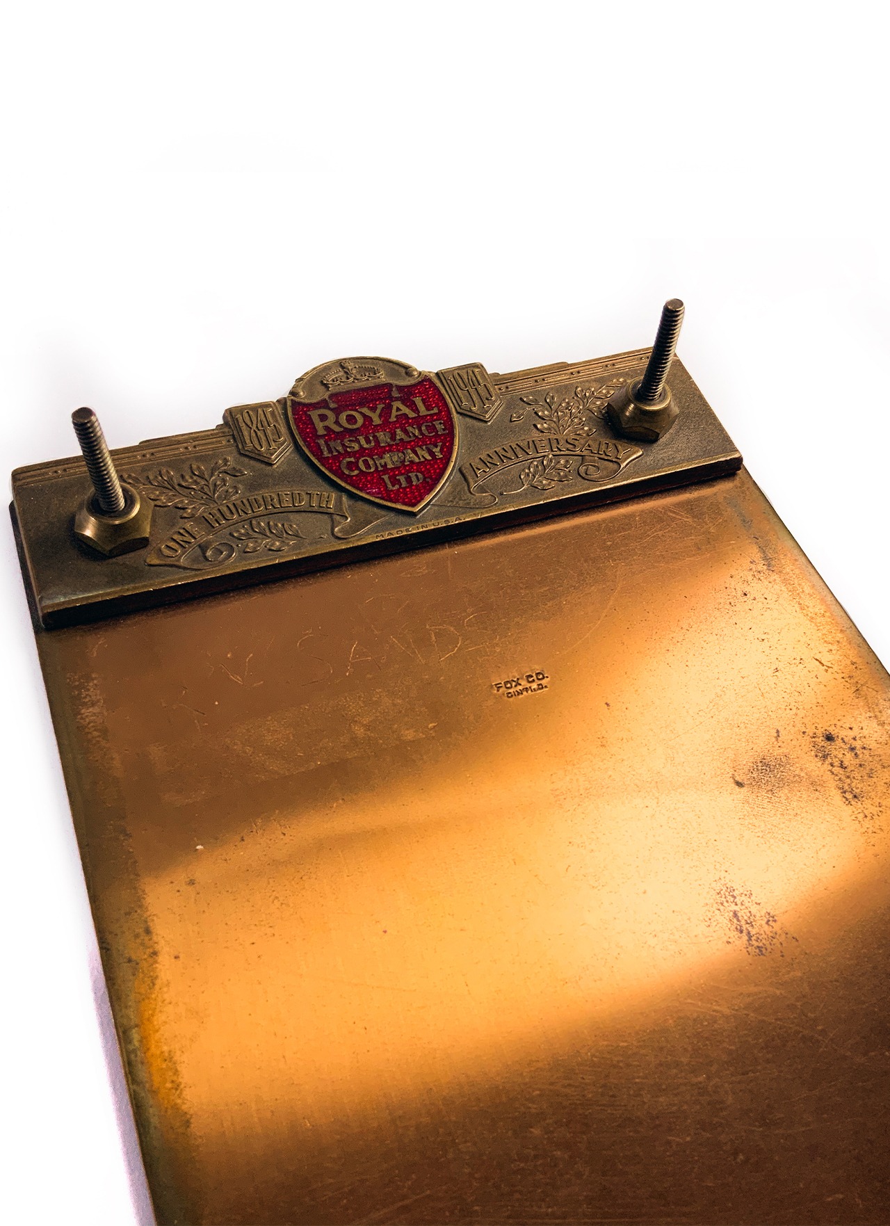 1945 Copper Pad Holder