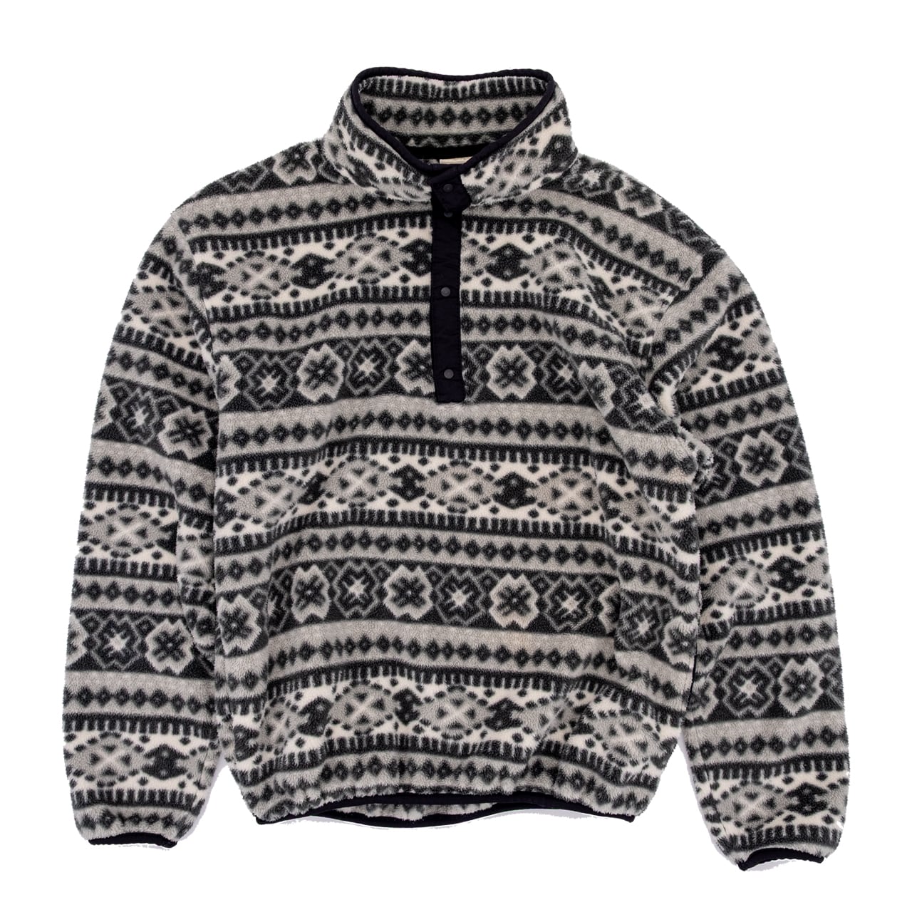 【USED】90s L.L.Bean PRINT FLEECE PULLOVER エルエルビーン 総柄フリースプルオーバー USA製