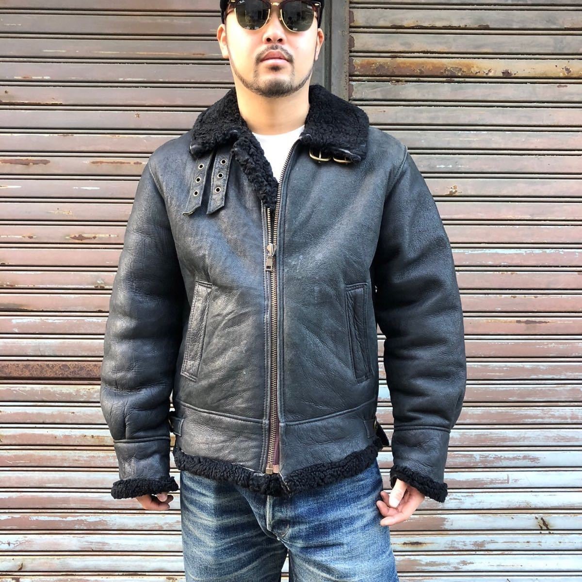 希少 JUNGWOO FUR corp ムートンフライトジャケット B-3 XL 希少 JUNGWOO FUR corp ムートンフライトジャケット B-3 XL 希少