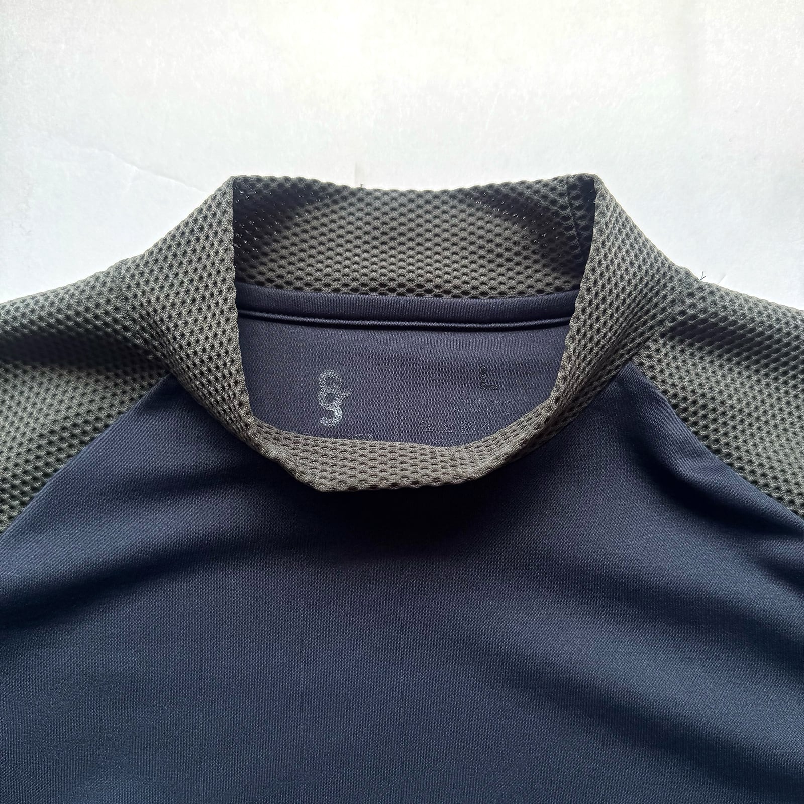 8G SHOOT × 69SLAM MESH SWITCHING MOCK NECK TEE -BLACK/KHAKI- | 8G