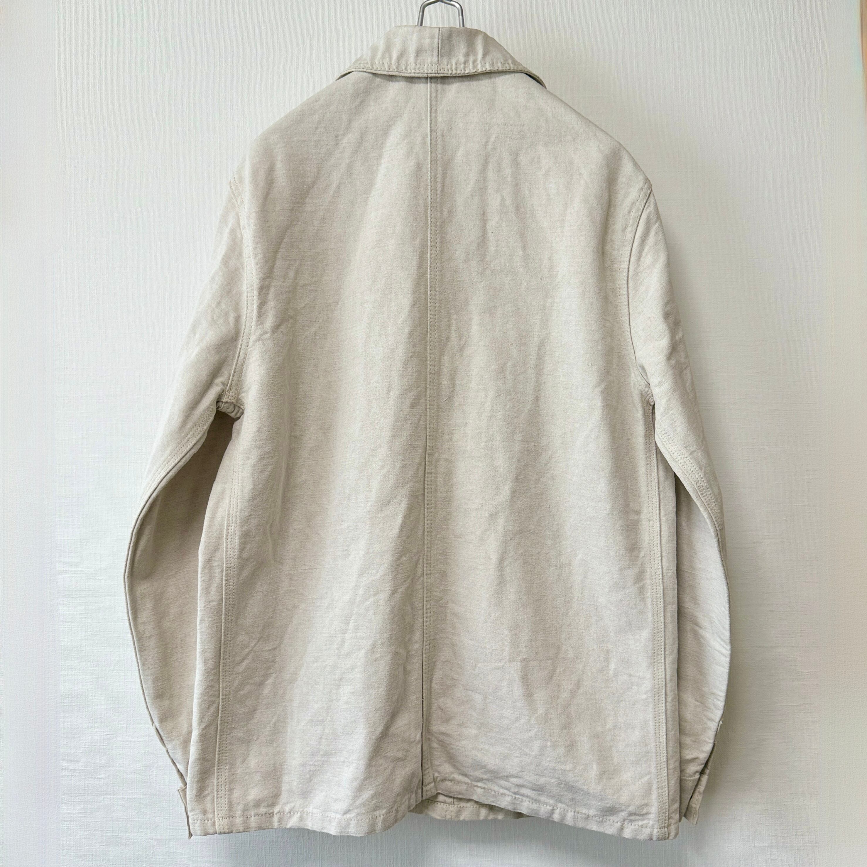 LE LABOUREUR フランス製 コットン×リネン カバーオール エクリュ