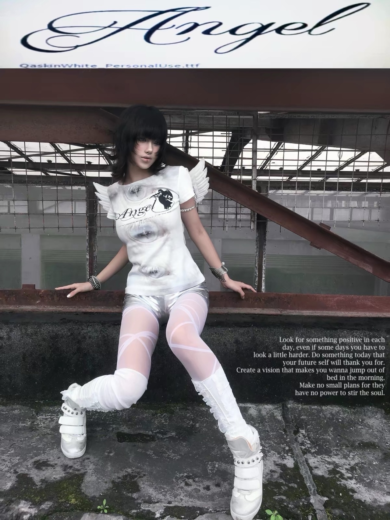 【Vestige】Wing Print T-shirt