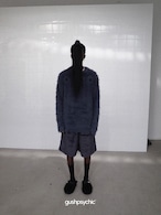 gushpsychic Hole Design Long Mink Hair Crewneck Sweater