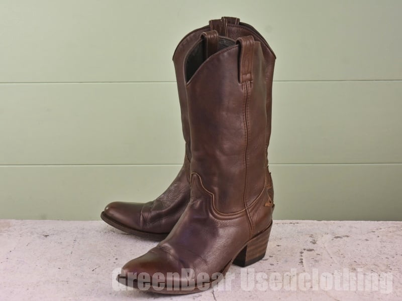 スペイン製 Sendra ウエスタンブーツ 良い味 茶 ブラウン スペイン製 Sendra ウエスタンブーツ 良い味 茶 ブラウン