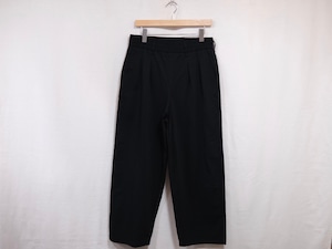 CURLY” EZ WIDE TROUSERS Seersucker BLACK”