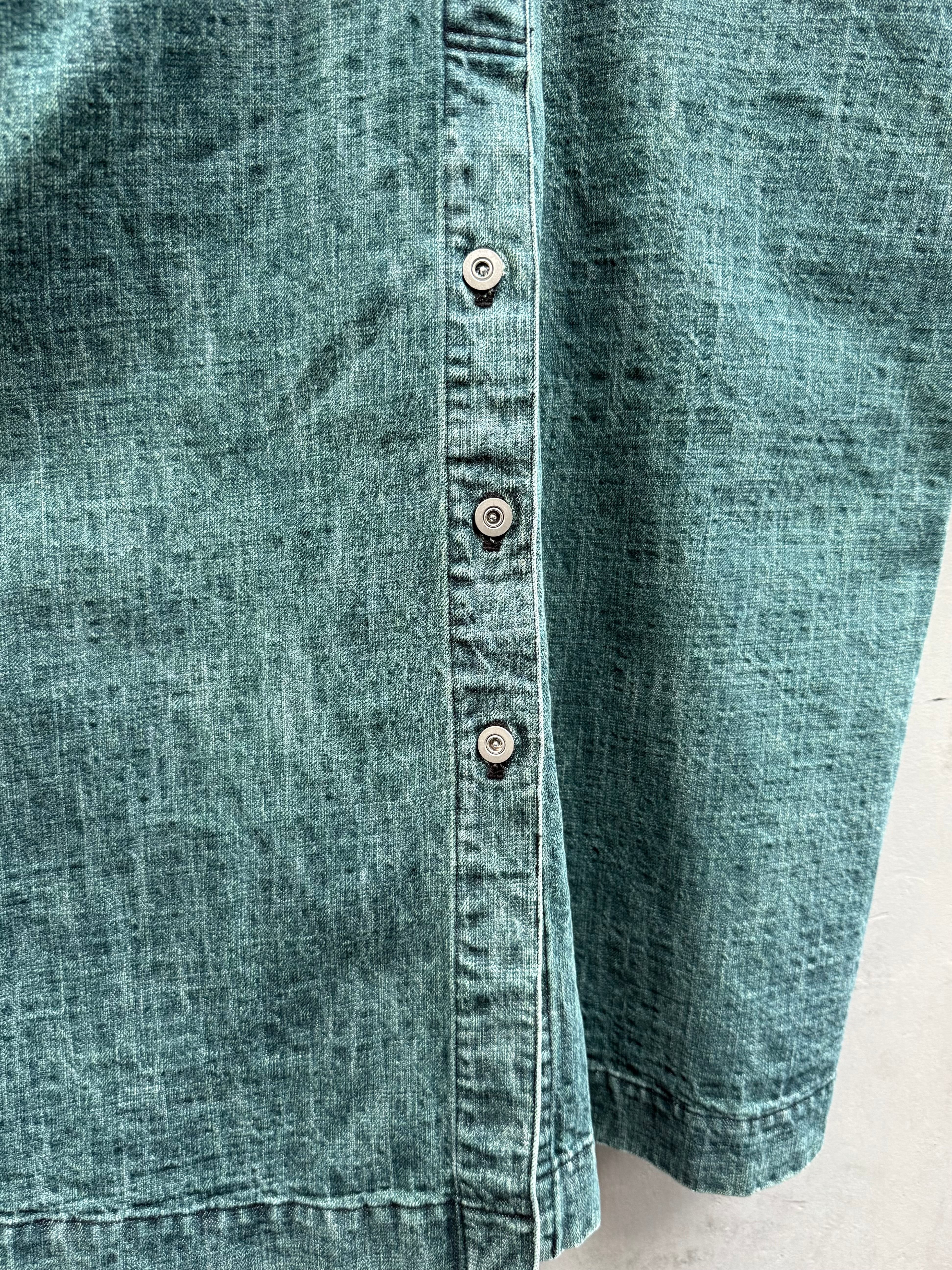 VOAAOV』 RANDOM CRUNCH DENIM Long Coat / used | SUKIKIRAI