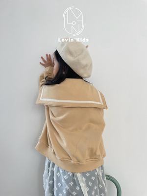 【Lovin'】セーラージャンパー 80〜130cm クリーム