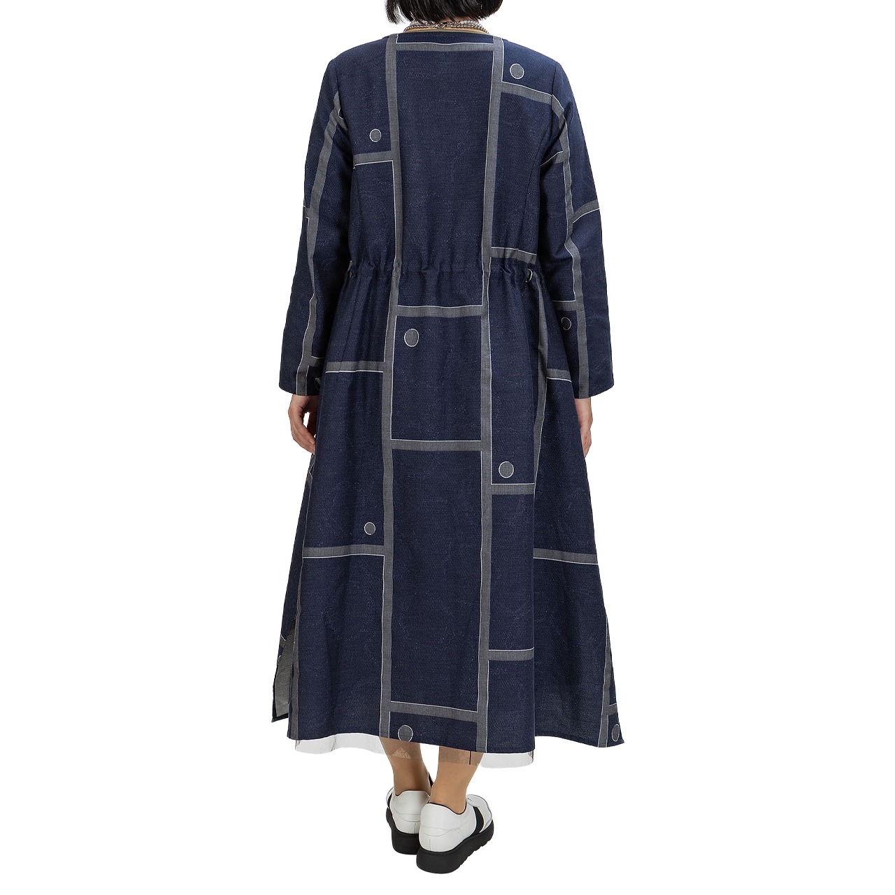 【最新作】デニムジャガード コートワンピース【260-7139】Denim Jacquard Dress