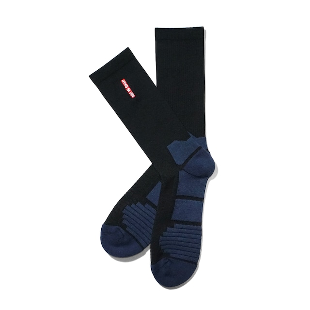 M.R socks <Black×D.Blue×R.Orange> - メイン画像