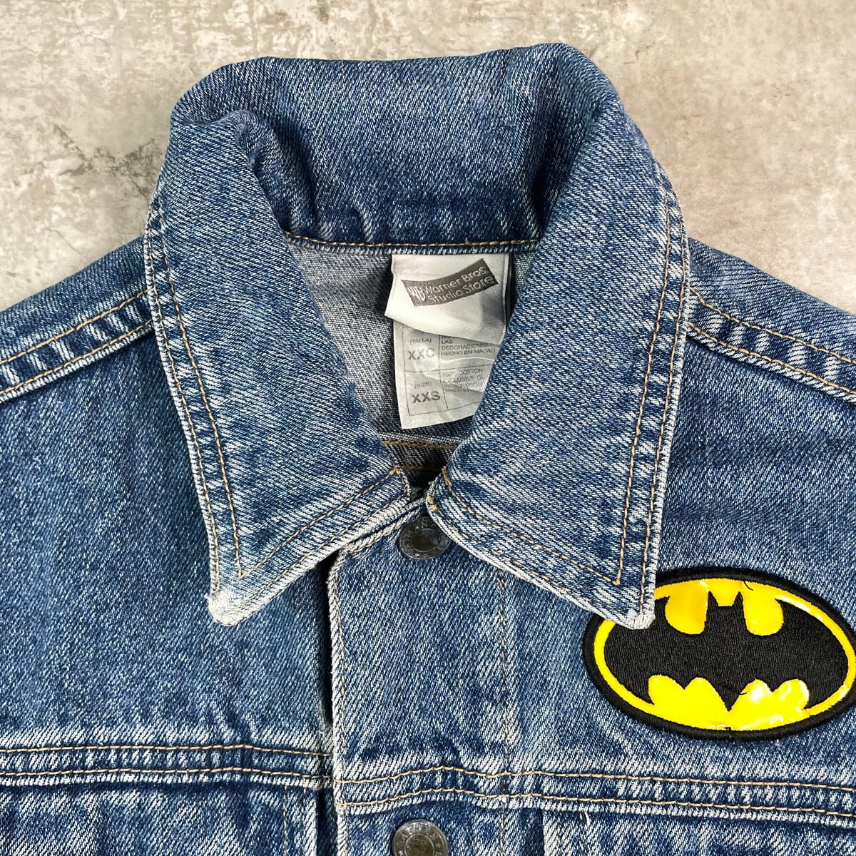 kids】90年代 WARNER BROS STUDIO BATMAN バットマン デニムジャケット