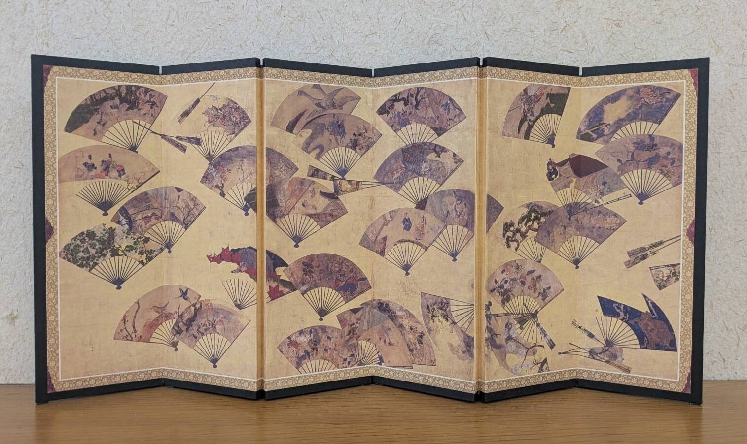 浮世絵屏風 北斎-HOKUSAI- 神奈川沖浪裏(小) 14cm | Kataoka Byoubu