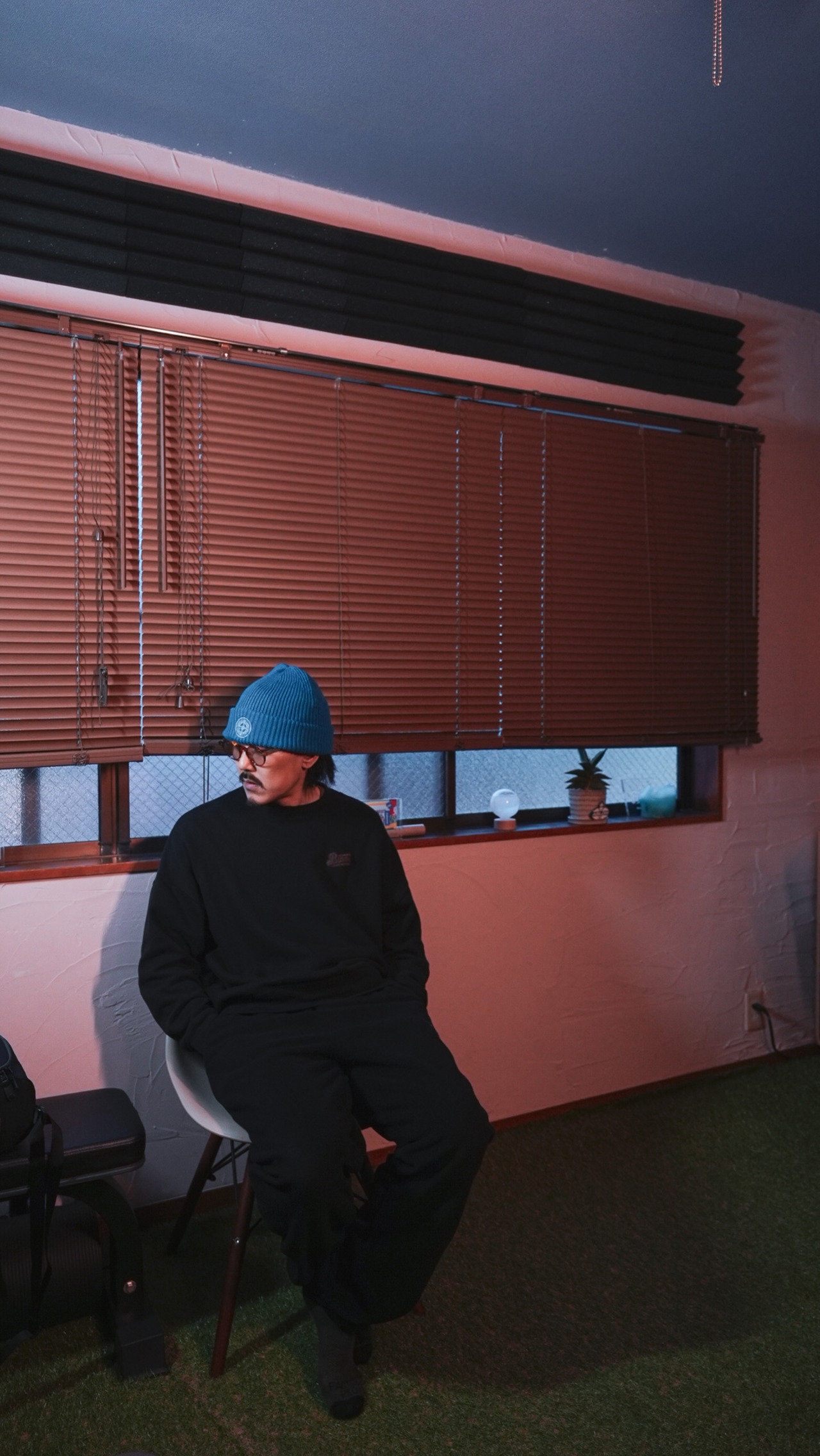 SMOKE ISLAND WIND RESISTANT BEANIE [BLUE]