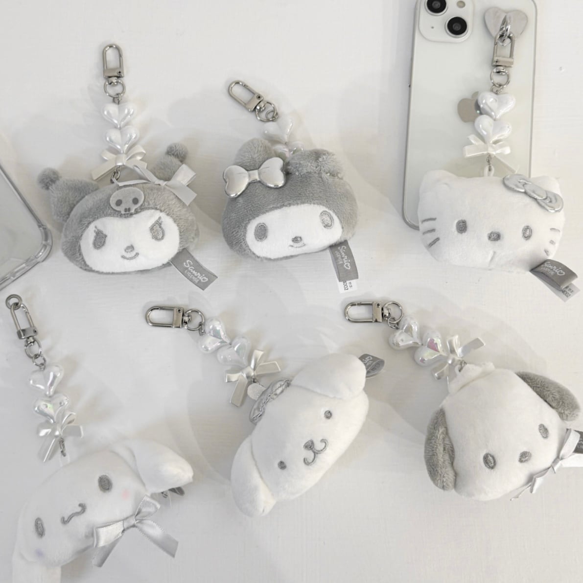 韓国限定 公式】sanrio silver keyring 6types / サンリオ シルバー