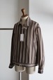 AUBETT " Summer Wool 平二重織ZIP UP ブルゾン(Brown)”