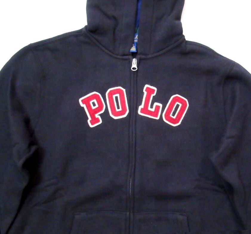 POLO RALPH LAUREN（ポロラルフローレン） ロゴ Zipパーカー 黒