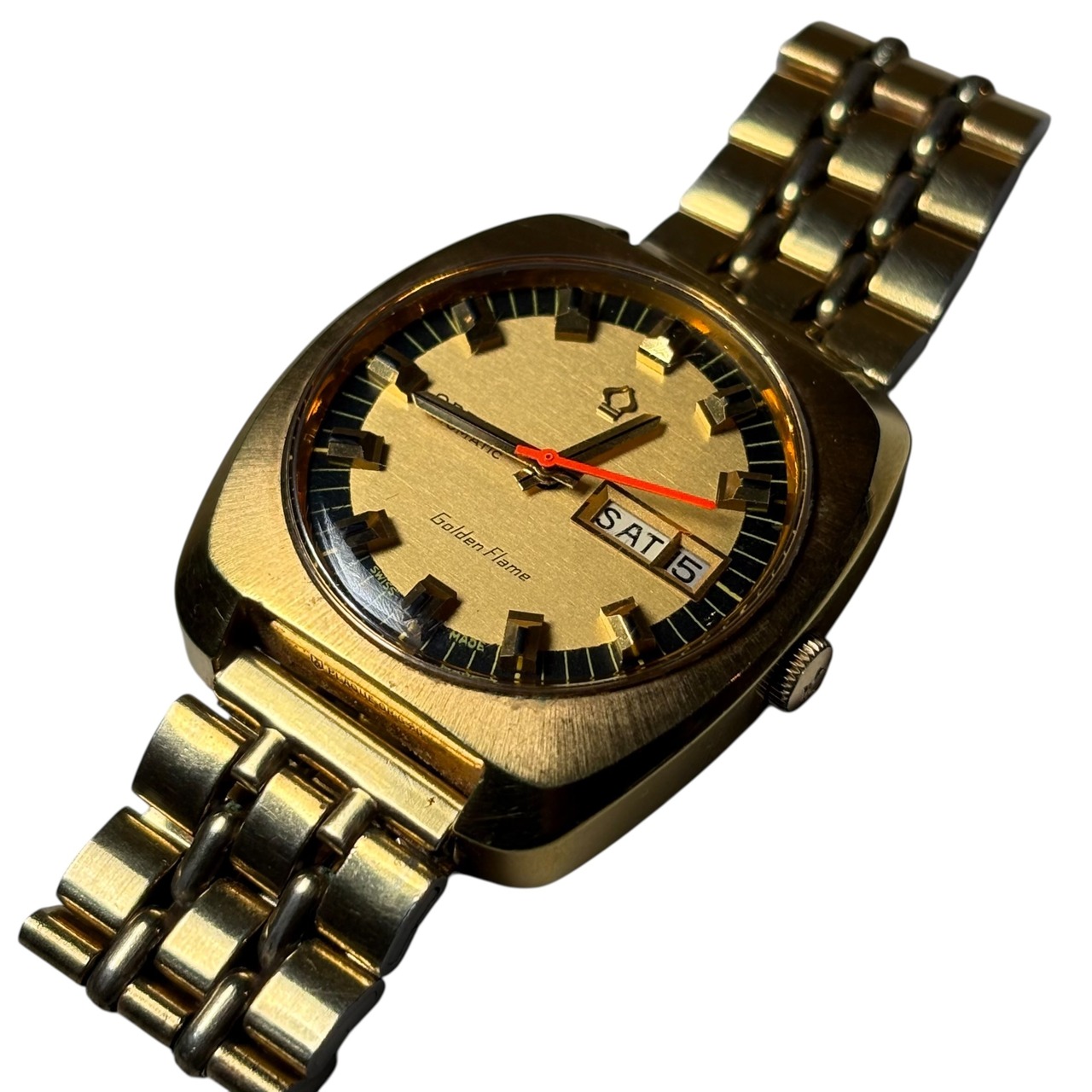 vintage ORFINA automatic watch “Golden Flame”