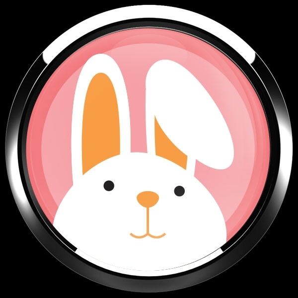 ゴーバッジ(ドーム)（CD0918 - Seasonal EASTER BUNNY） - 画像3