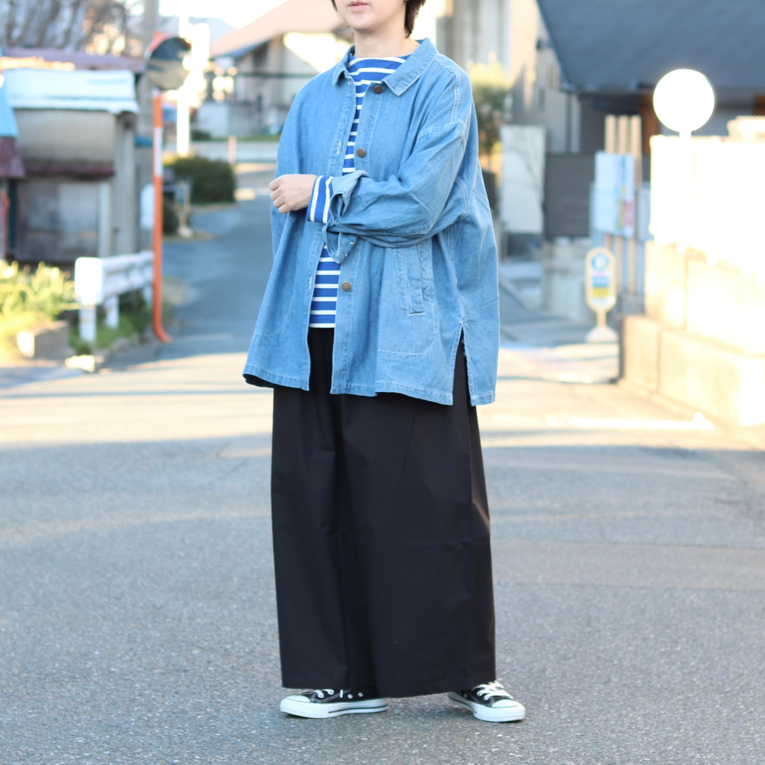 コットン ボートネック ボーダーカットソー | Zakka so-la
