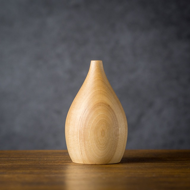 メジロカバ材 一輪挿し（花器・フラワーベース）／Canaria Wood Works