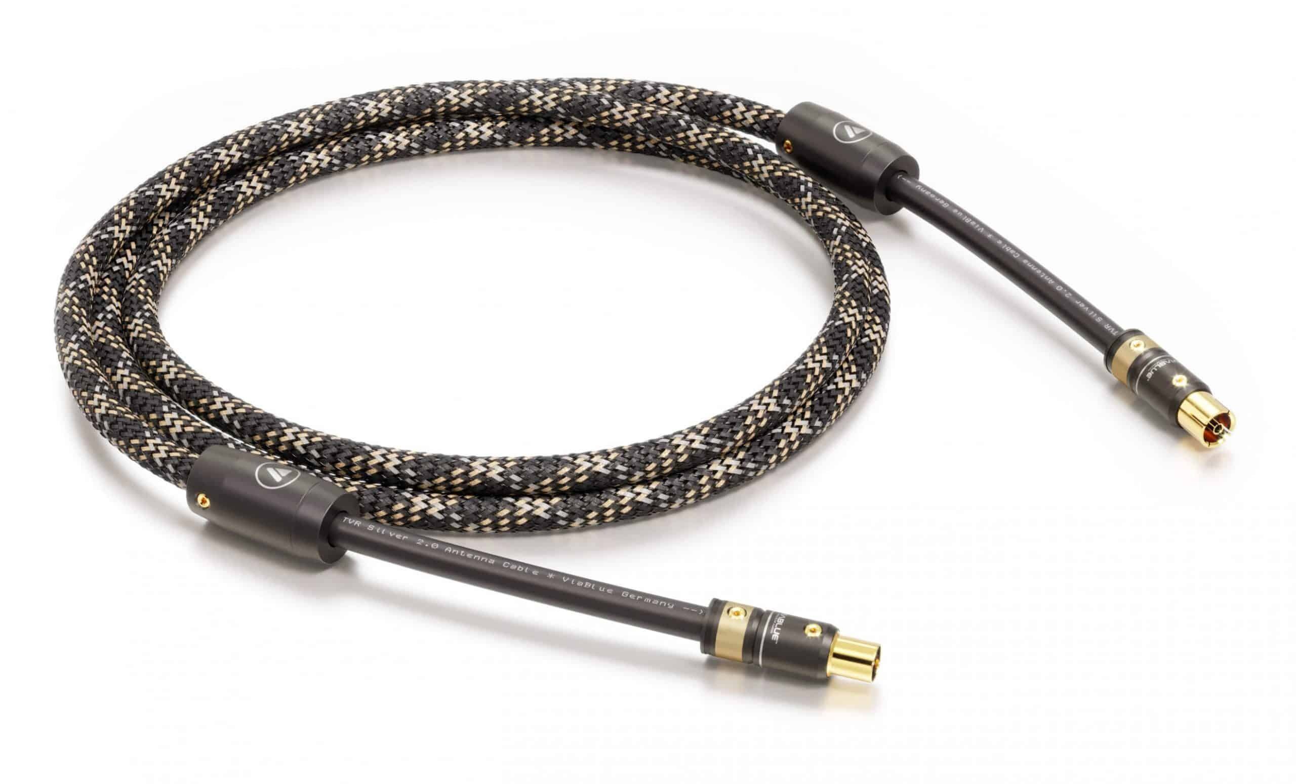 【新品/訳アリ】TVR 2.0 silver Antenna cable 1m :VIABLUE