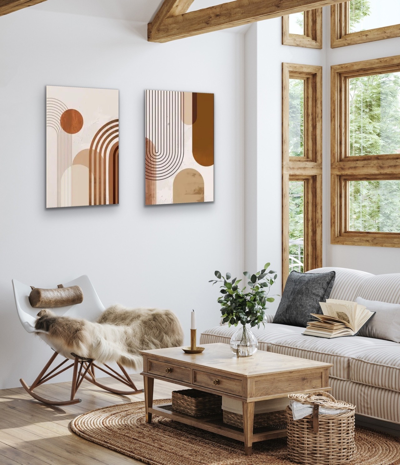 絵画/アートパネル/インテリア/モダン/北欧/おしゃれ アートパネル 2枚セット (お取り寄せ商品)