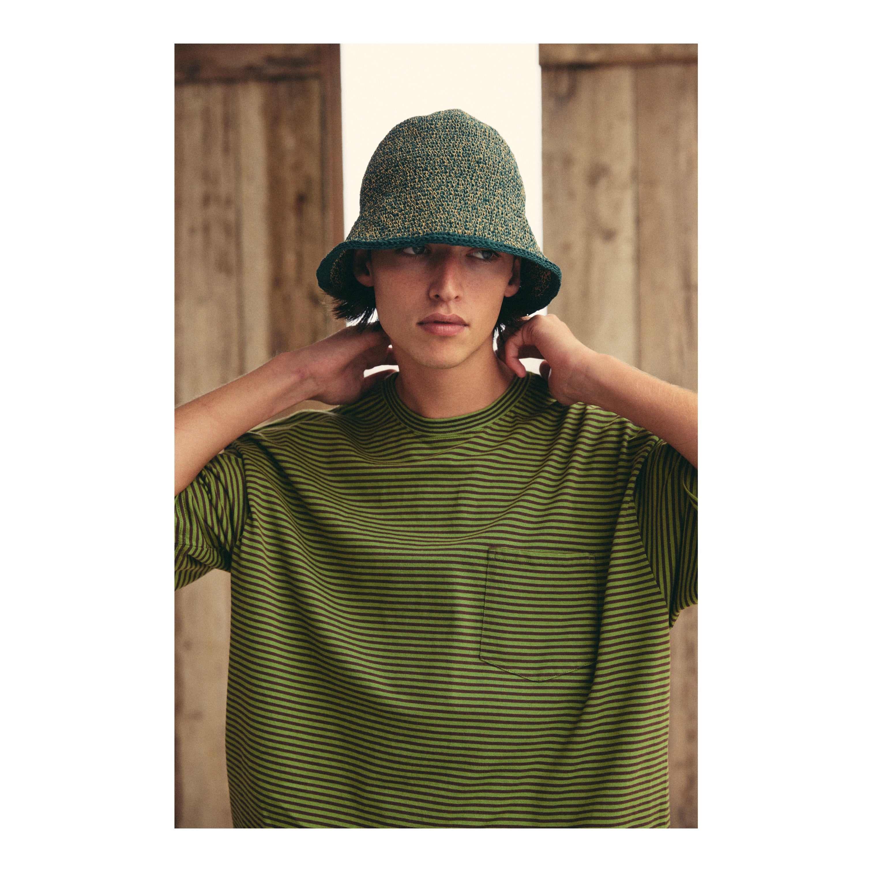 COMFORTABLE REASON / CROCHET HAT GREEN | THE NEWAGE CLUB powered by BASE