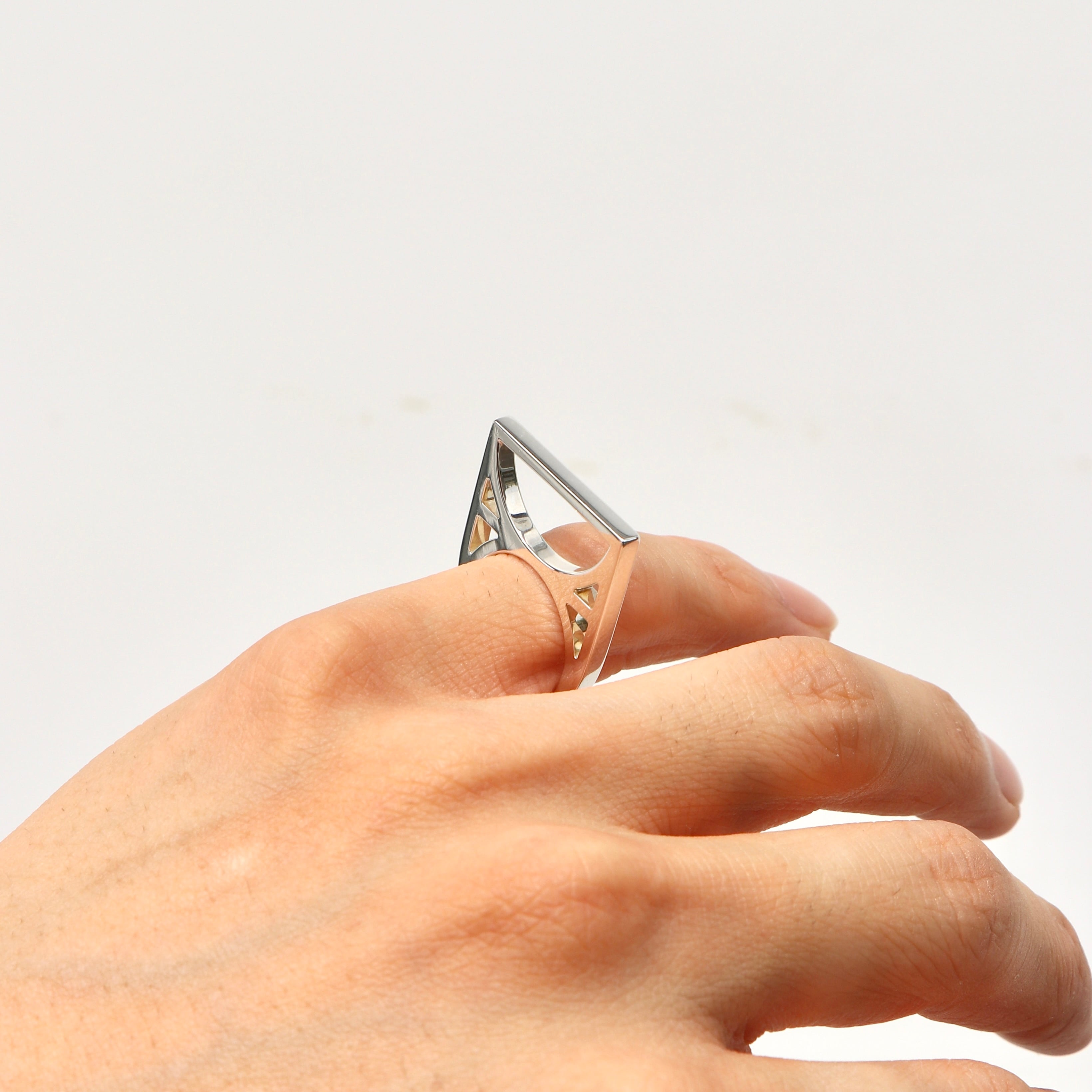 HERMES エルメス シェーヌダンクル ゲーム リング シルバー925 約12号  