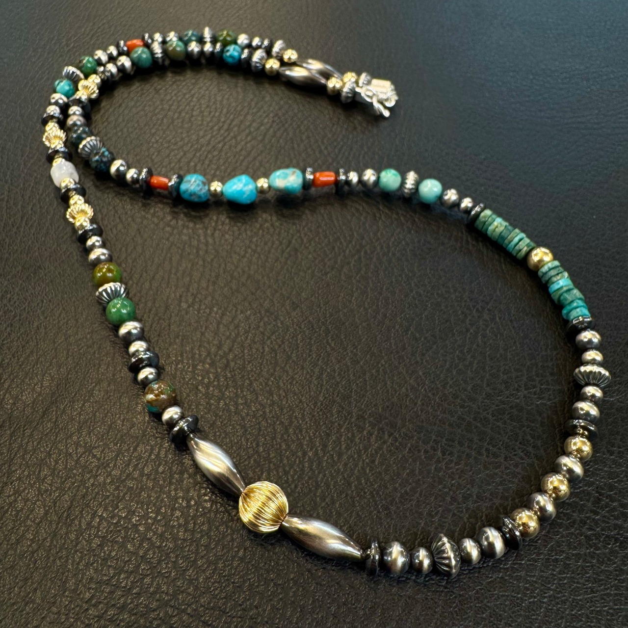 ブライト（Bright）ネックレス（Wave Turquoise）60cm - 2